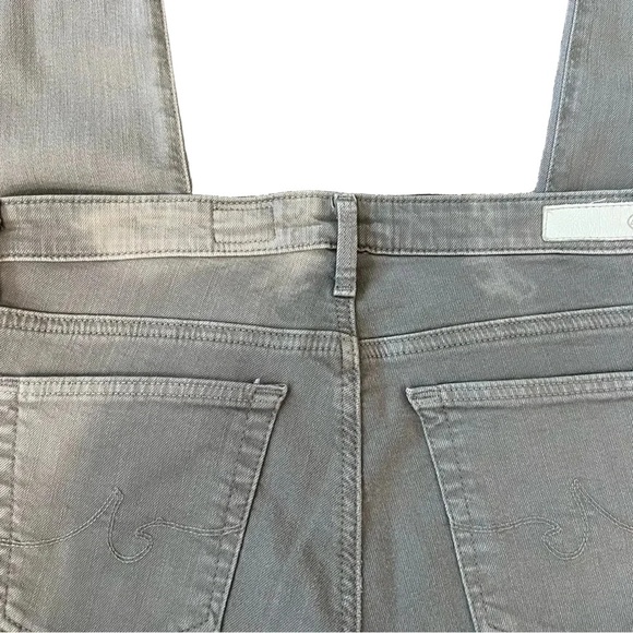 AG Adriano Goldschmied Gray Denim Stevie Ankle Zip Slim Straight Leg Jeans 27R - Picture 9 of 15